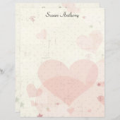 バレンタインピ動揺してンクハート固定紙 (正面/裏面)