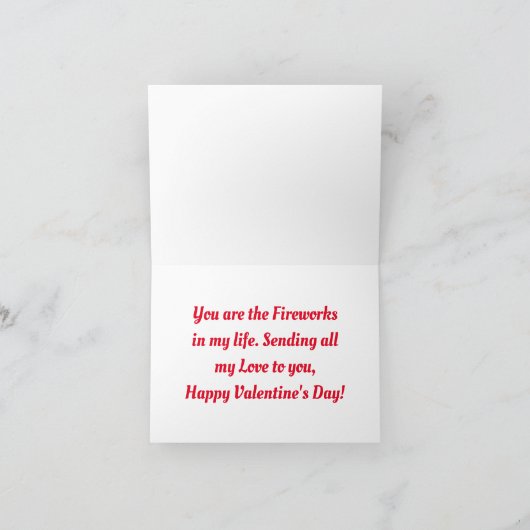 バレンタインファイヤーワークス折りたたみカード シーズンカード (内部)