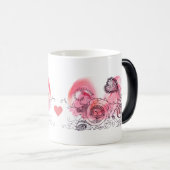 バレンタインファンタジーレースカーズピンクアンドレッズ モーフィングマグカップ (正面右)