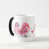 バレンタインファンタジーレースカーズピンクアンドレッズ モーフィングマグカップ (正面左)