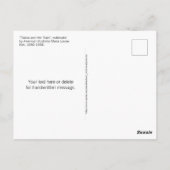 バレンタインフェアリーランドクイーンチタニア赤いハートキューピッド ポストカード (裏面)