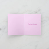 バレンタインフォトパープル&ピンクハートカード シーズンカード (内部)