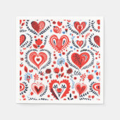 バレンタインフォークカクテルナプキン スタンダードカクテルナプキン (正面)