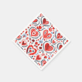 バレンタインフォークカクテルナプキン スタンダードカクテルナプキン (角)