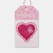 バレンタインフラズカワイブル誕生日ホリデイ ギフトタグ (正面)