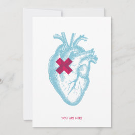 バレンタインフラットカード サンキューカード