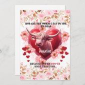 バレンタインフラットホリデーカード シーズンカード (正面/裏面)