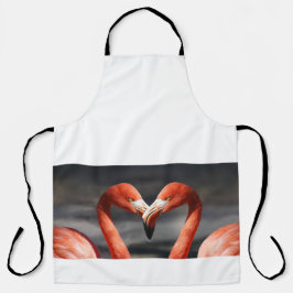 バレンタインフラミンゴ エプロン