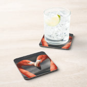 バレンタインフラミンゴ コースター (右側)