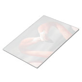 バレンタインフラミンゴ ノートパッド (アングル)