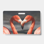 バレンタインフラミンゴ バッジ (裏面)