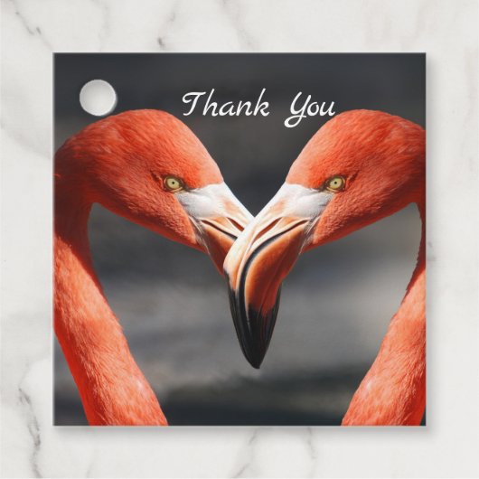 バレンタインフラミンゴ フェイバータグ (正面)