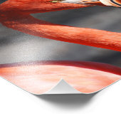 バレンタインフラミンゴ フォトプリント            (角)