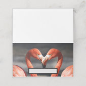 バレンタインフラミンゴ プレイスカード (外部開封)