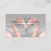 バレンタインフラミンゴ 名刺 (裏面)