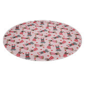 バレンタインフランスのブルドッグ カッティングボード (角)