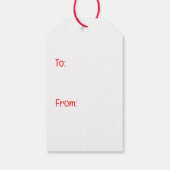 バレンタインフランスのブルドッグ ギフトタグ (裏面)