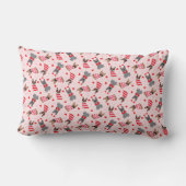 バレンタインフランスのブルドッグ ランバークッション (裏面)