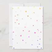 バレンタインフルーツ誕生日招待状 招待状 (裏面)