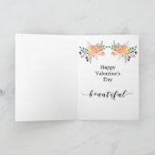 バレンタインフローラカワイトキツネ一緒 シーズンカード (内部)