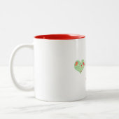 バレンタインフローラハートマグ ツートーンマグカップ (左)