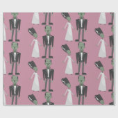 バレンタインブライドフランケンシュタインモンスター不気味な不気味 ラッピングペーパー (フラット)