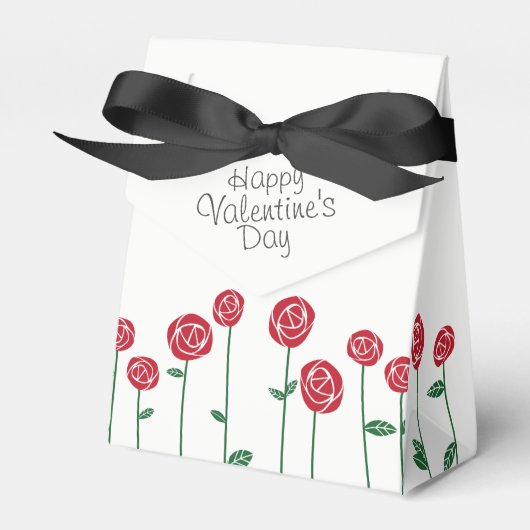 バレンタインブーケオブレッドローズ フェイバーボックス (正面サイド)