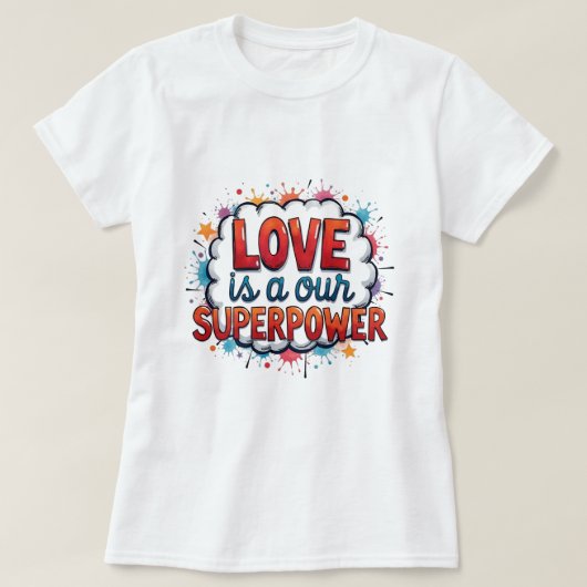 バレンタインプリントTシャツ Tシャツ (デザイン正面)