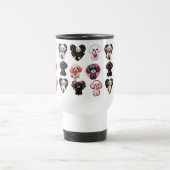 バレンタインプードルドッグ |愛犬家 | トラベルマグ (中央)