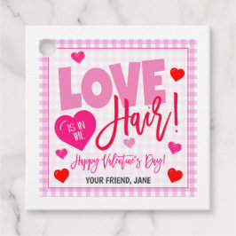 バレンタインヘアタイギフトラベル フェイバータグ