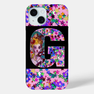 バレンタインベネチアンマスカレードモノグラムG文字 iPhone 15ケース