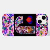 バレンタインベネチアンマスカレードモノグラムJレター Case-Mate iPhoneケース (裏面 (横))