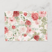 バレンタインベビーシャワーレジストリーカード エンクロージャーカード (裏面)