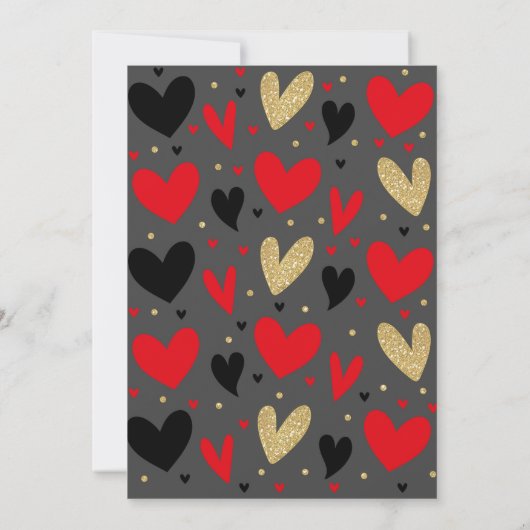 バレンタインベビーシャワー招待状スイートアートベビー 招待状 (裏面)