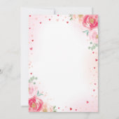 バレンタインベビーシャワー招待状スウィートアートベビー 招待状 (裏面)