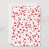 バレンタインベビーシャワー招待状テンプレート 招待状 (裏面)