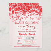 バレンタインベビーシャワー招待状リトルスイート 招待状 (正面/裏面)