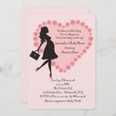 バレンタインベビーシャワー招待状 招待状 (正面/裏面)