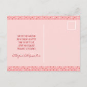 バレンタインベビーハートバルーン2月誕生 案内ポストカード (裏面)