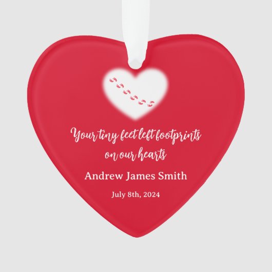 バレンタインベビーメモリアルオーナメント オーナメント (正面)