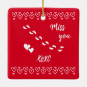 バレンタインベビーロス記念オーナメント セラミックオーナメント (裏面)