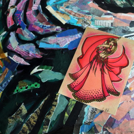 バレンタインベリーダンサーはがき シーズンポストカード