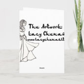 バレンタインベリーダンサーグリーティングカード シーズンカード (裏面)