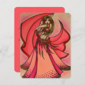 バレンタインベリーダンサーポストカード シーズンカード (正面/裏面)