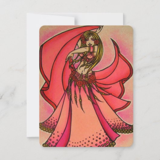 バレンタインベリーダンサーポストカード シーズンカード (正面)