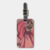 バレンタインベリーダンサー ラゲッジタグ (正面縦)