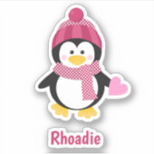 バレンタインペンギン シール (正面)