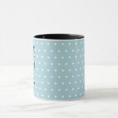 バレンタインホールロッタラブハートブルー マグカップ (中央)