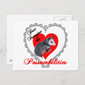 バレンタインポッサム シーズンポストカード (正面/裏面)