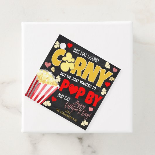 バレンタインポップコーンギフトラベル フェイバータグ (インサイチュ)